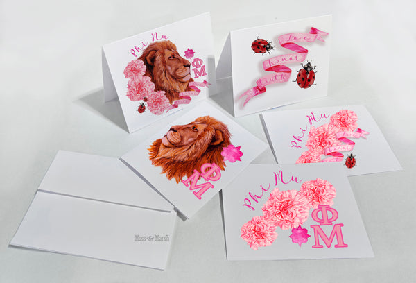 Phi Mu Notecard Gift Set