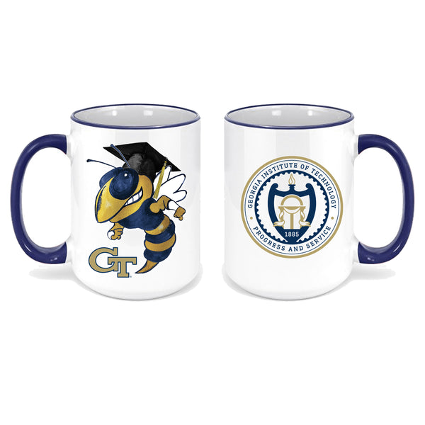 Georgia Tech Buzz Graduate Ceramic Ornament