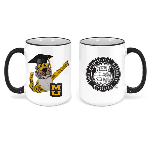 University of Missouri Truman the Tiger Graduate Watercolor Mug