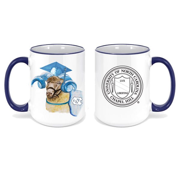 University of North Carolina Rameses Graduate Ceramic Mug