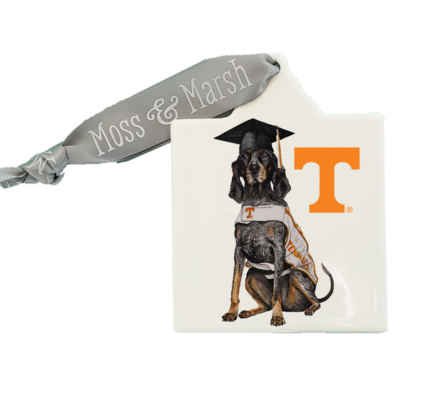 University of Tennessee Smokey Graduate Watercolor Ornament