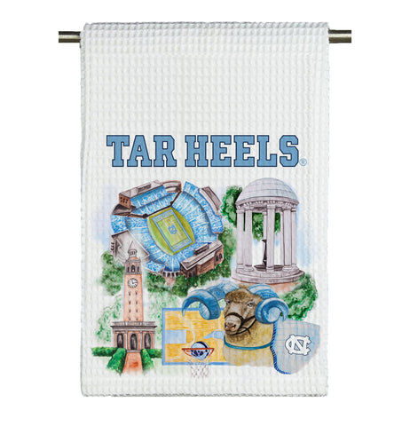 The University of North Carolina Watercolor Tea Towel