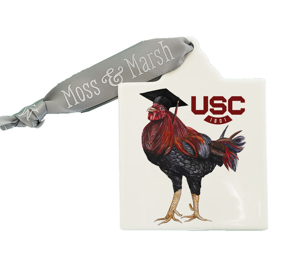 University of South Carolina Graduate Watercolor Ornament