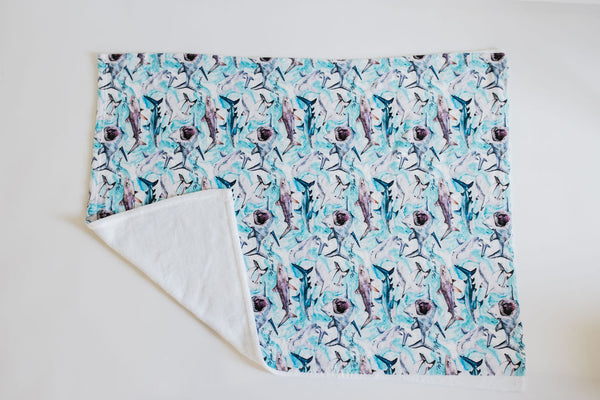 Sharks Plush Fleece Blanket