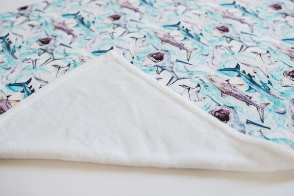 Sharks Plush Fleece Blanket