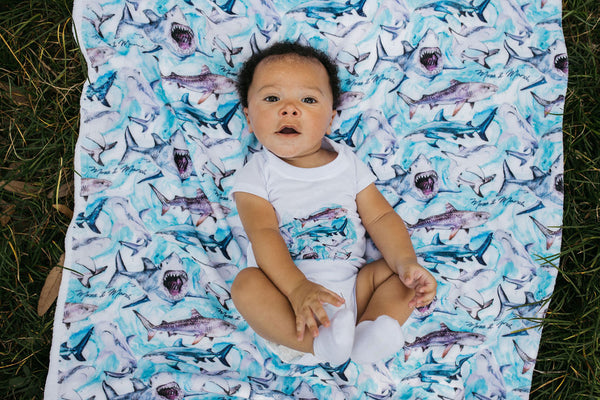 Sharks Plush Fleece Blanket