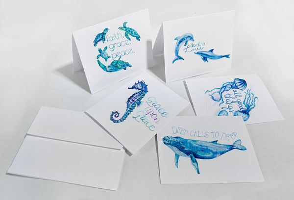 Coastal Scripture Notecard Gift Set