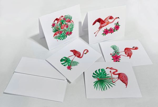 Flamingo Notecard Gift Set