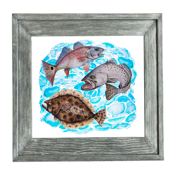 Savannah Slam Fish Painting Prints