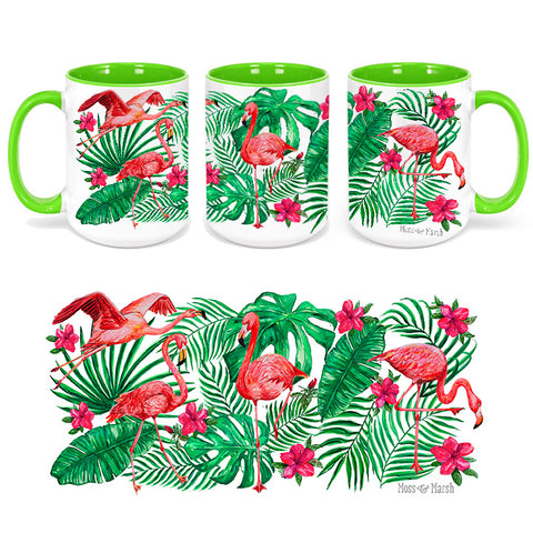 Flamingo Mug 15oz - Ceramic