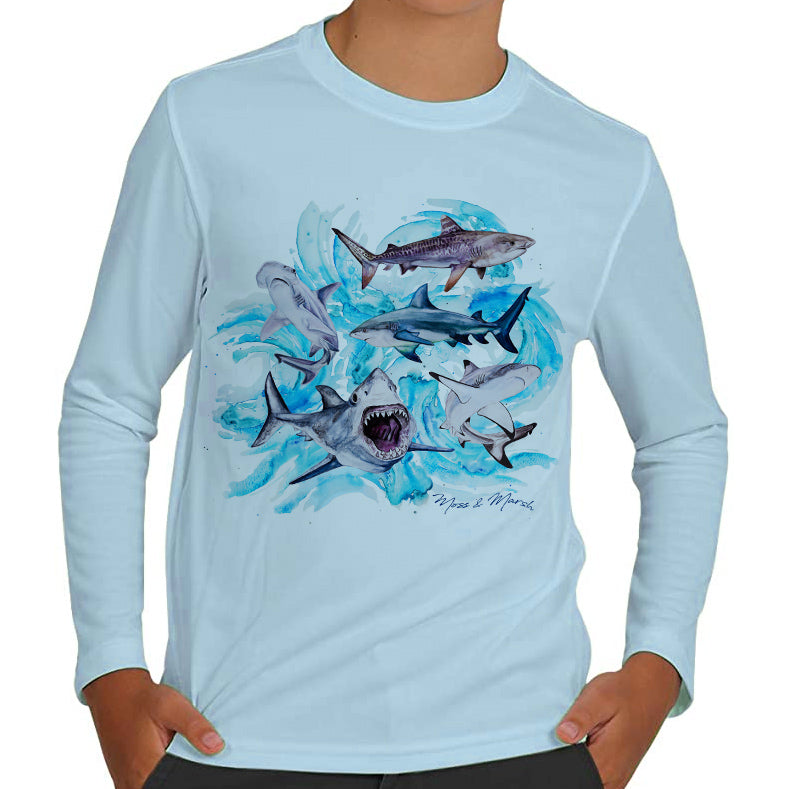 Sharks UV Shirt - Kids – Moss & Marsh