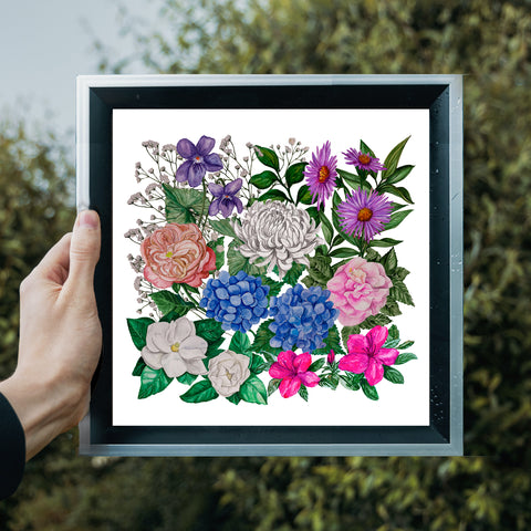Southern Florals Collage Print