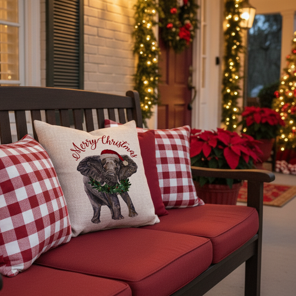 Santa Al Watercolor Alabama Pillow