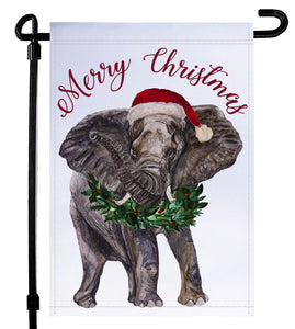 Santa Al Watercolor Alabama Garden Flag