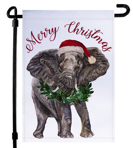 Santa Al Watercolor Alabama Garden Flag