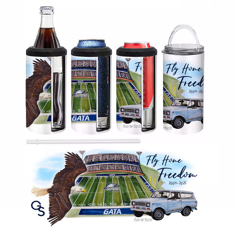 Freedom Tribute GSU Can Cooler - 4 in 1 Can Cooler