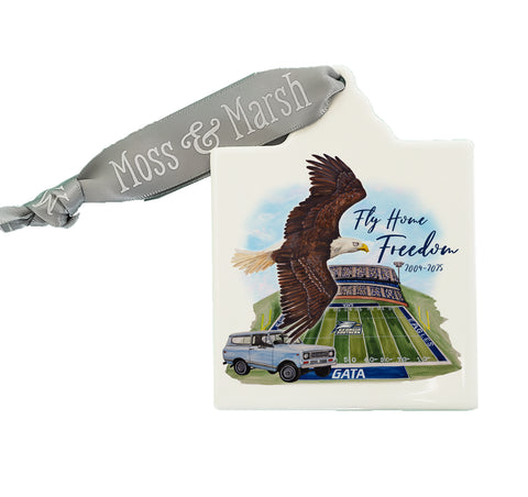 Freedom Tribute GSU Watercolor Ornament