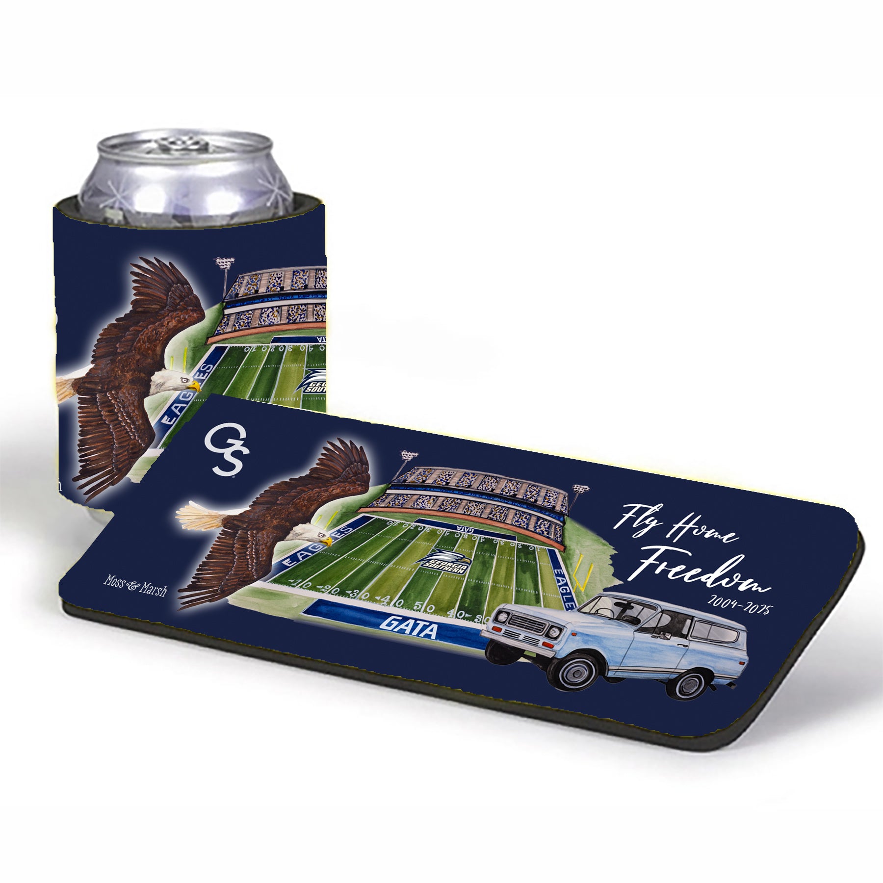Freedom Tribute GSU Slap Koozie