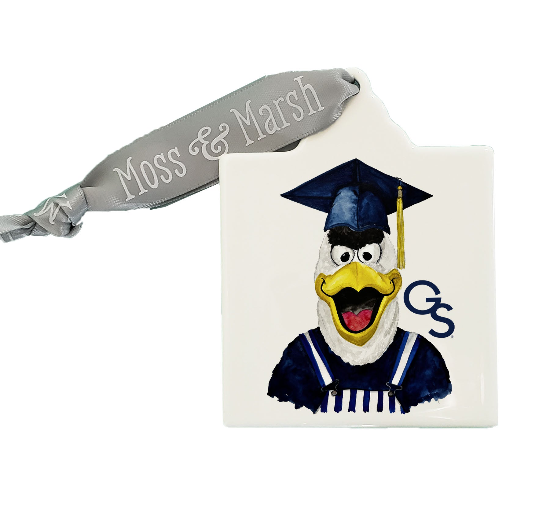 Georgia Southern University GUS Graduate Watercolor Ornament