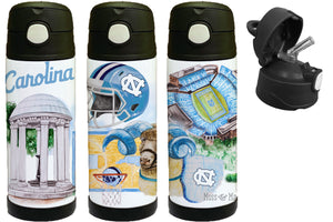 The University of North Carolina Watercolor Kids Water Bottle