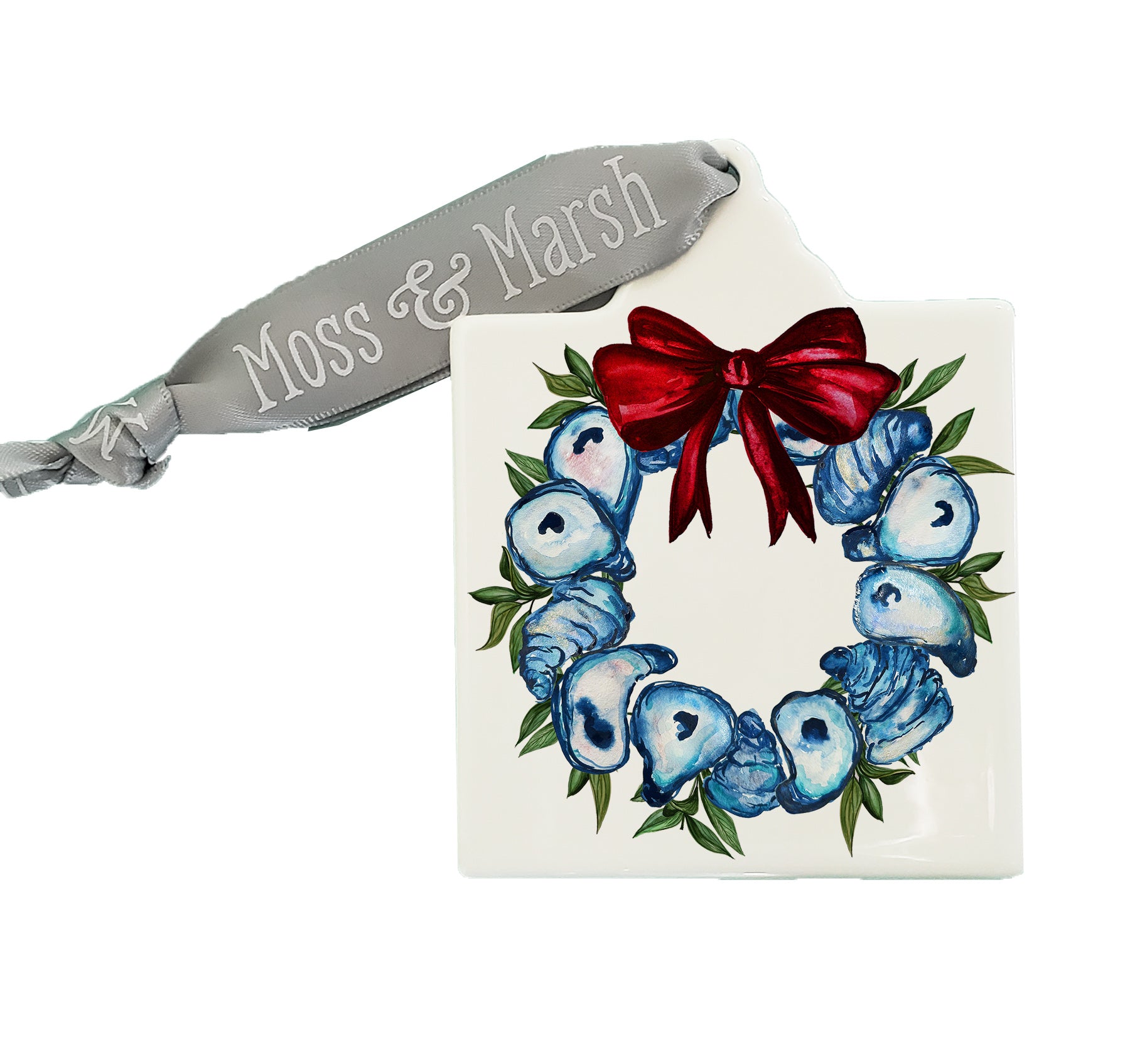 Oyster Coastal Christmas Ornament