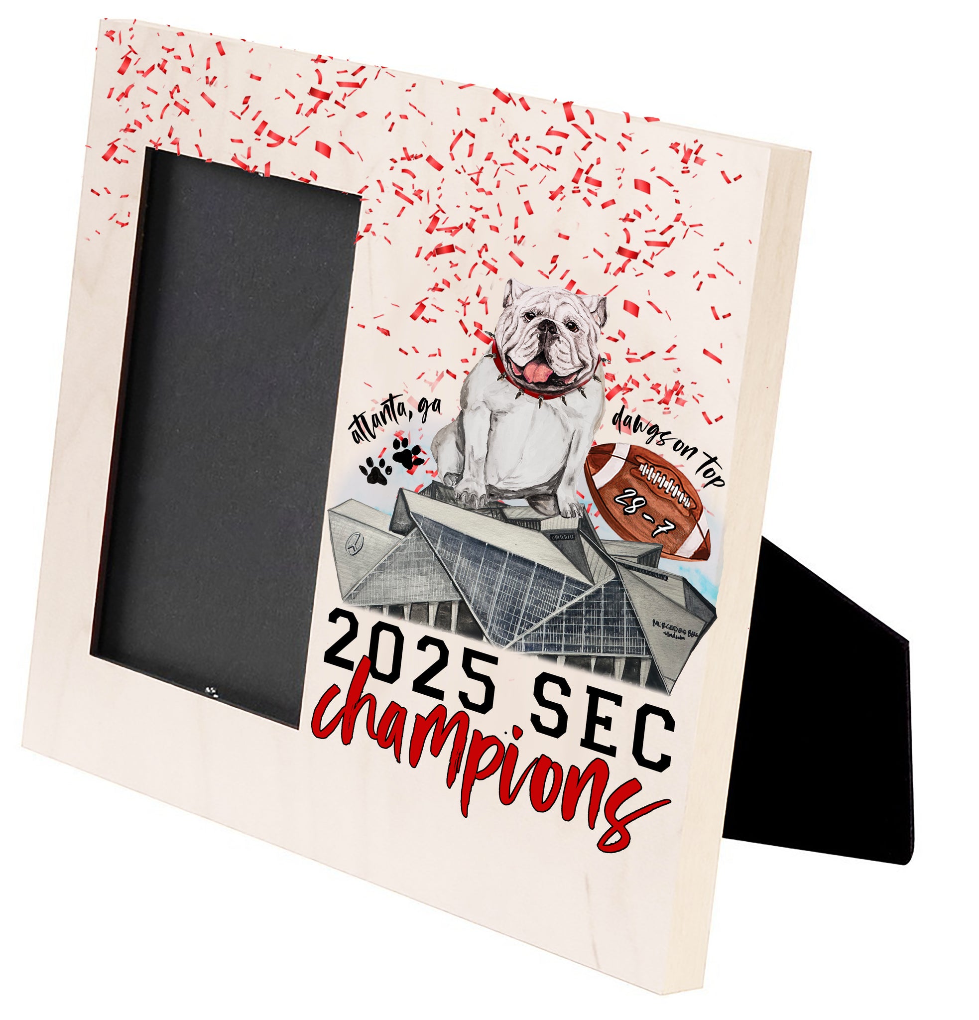 2025 Champions Wooden Picture Frame