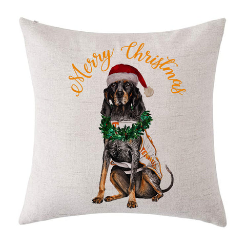 Santa Smokey Watercolor Tennessee Pillow
