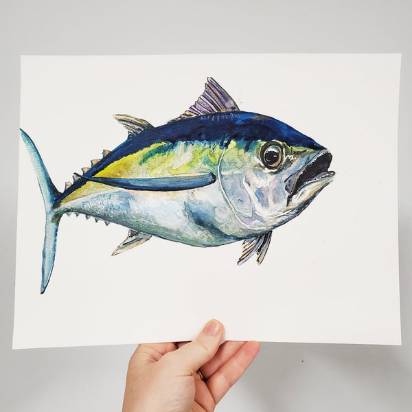 Tuna Original Watercolor Painting