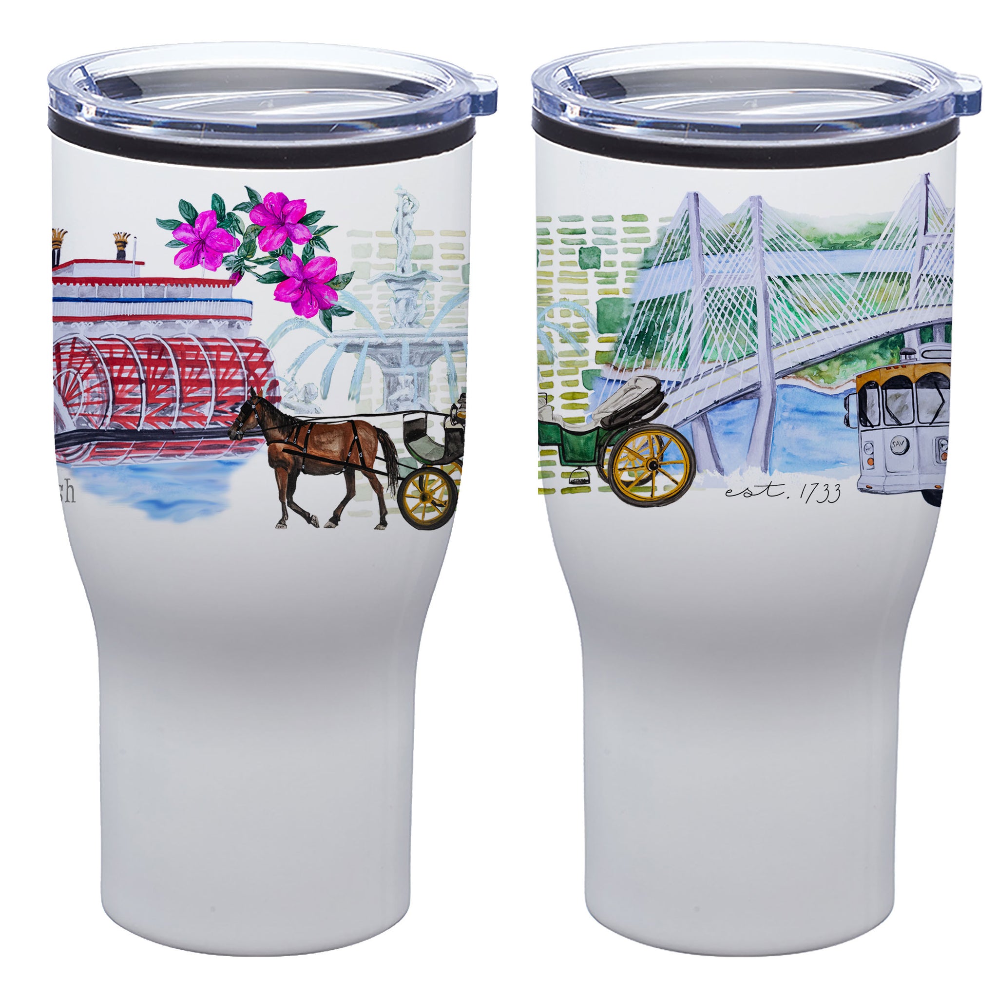 Savannah Watercolor - Stainless Steel 30oz