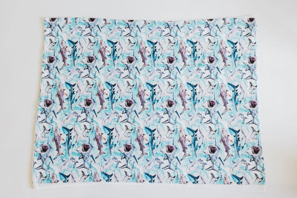 Sharks Plush Fleece Blanket