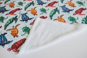 Sea Turtles Plush Fleece Blanket