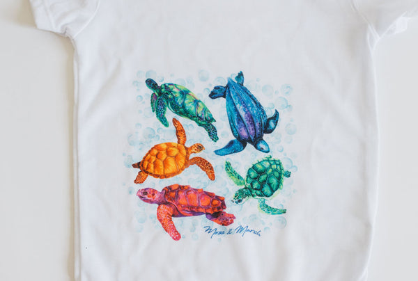 Sea Turtle Watercolor Onesie