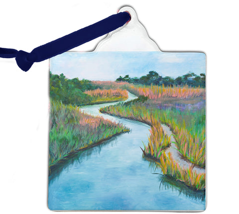 Winding River Marsh Ornament