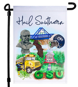 Georgia Southern University Watercolor Garden Flag