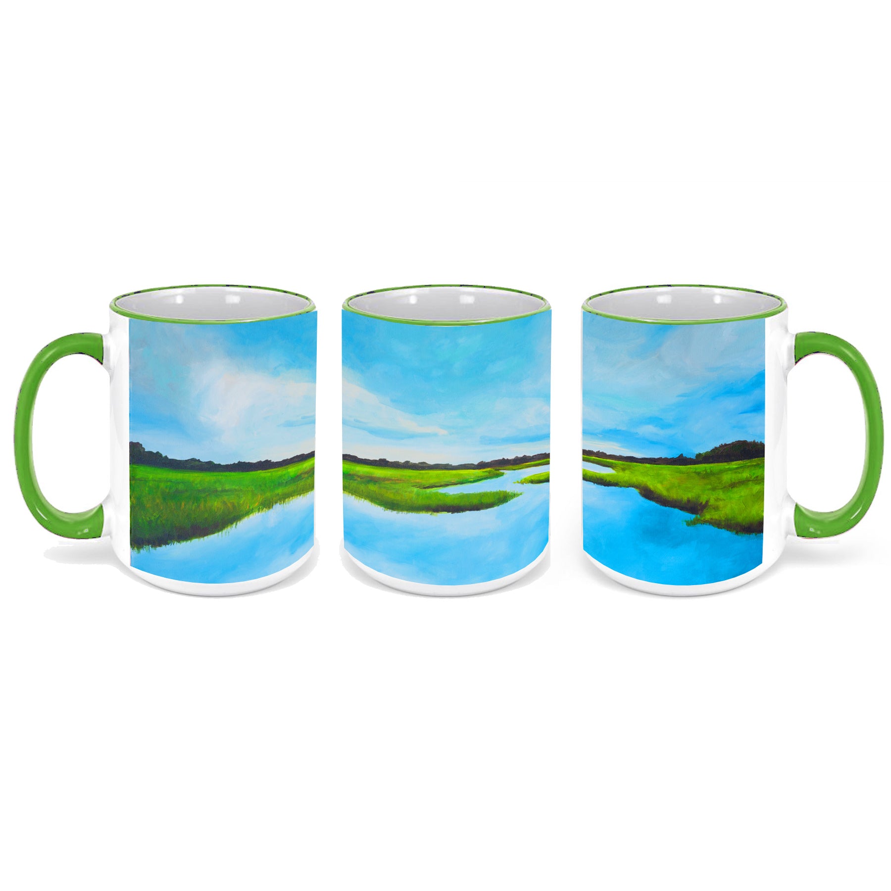 Lowcountry Marsh Mug 15oz - Ceramic