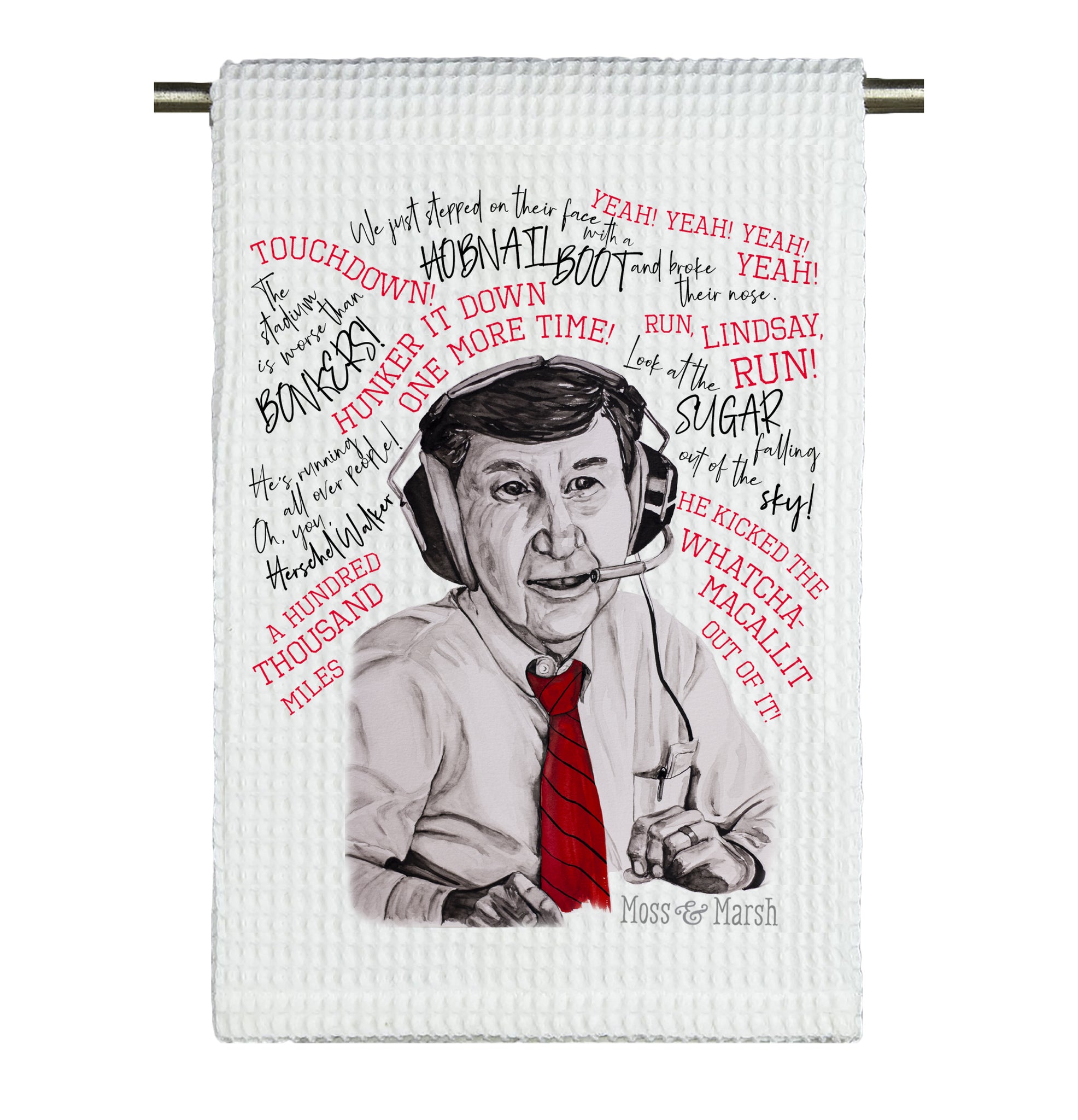 Munson Watercolor Microfiber Tea Towel