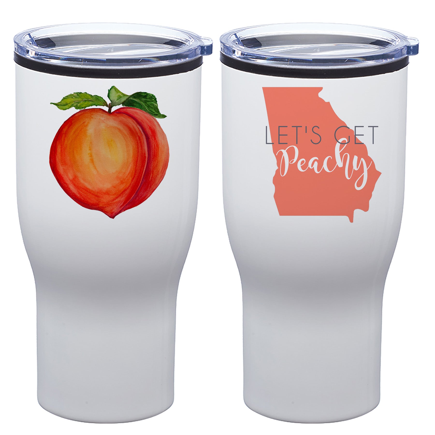 Peachy Watercolor - Stainless Steel 30oz