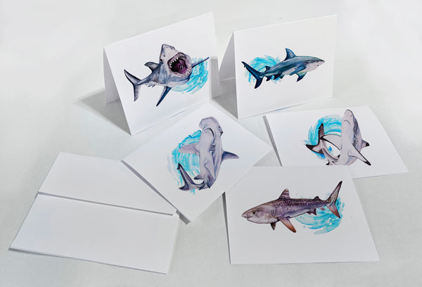 Shark Notecard Gift Set