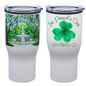 Forsyth St. Pat's Tumbler - Stainless Steel Watercolor