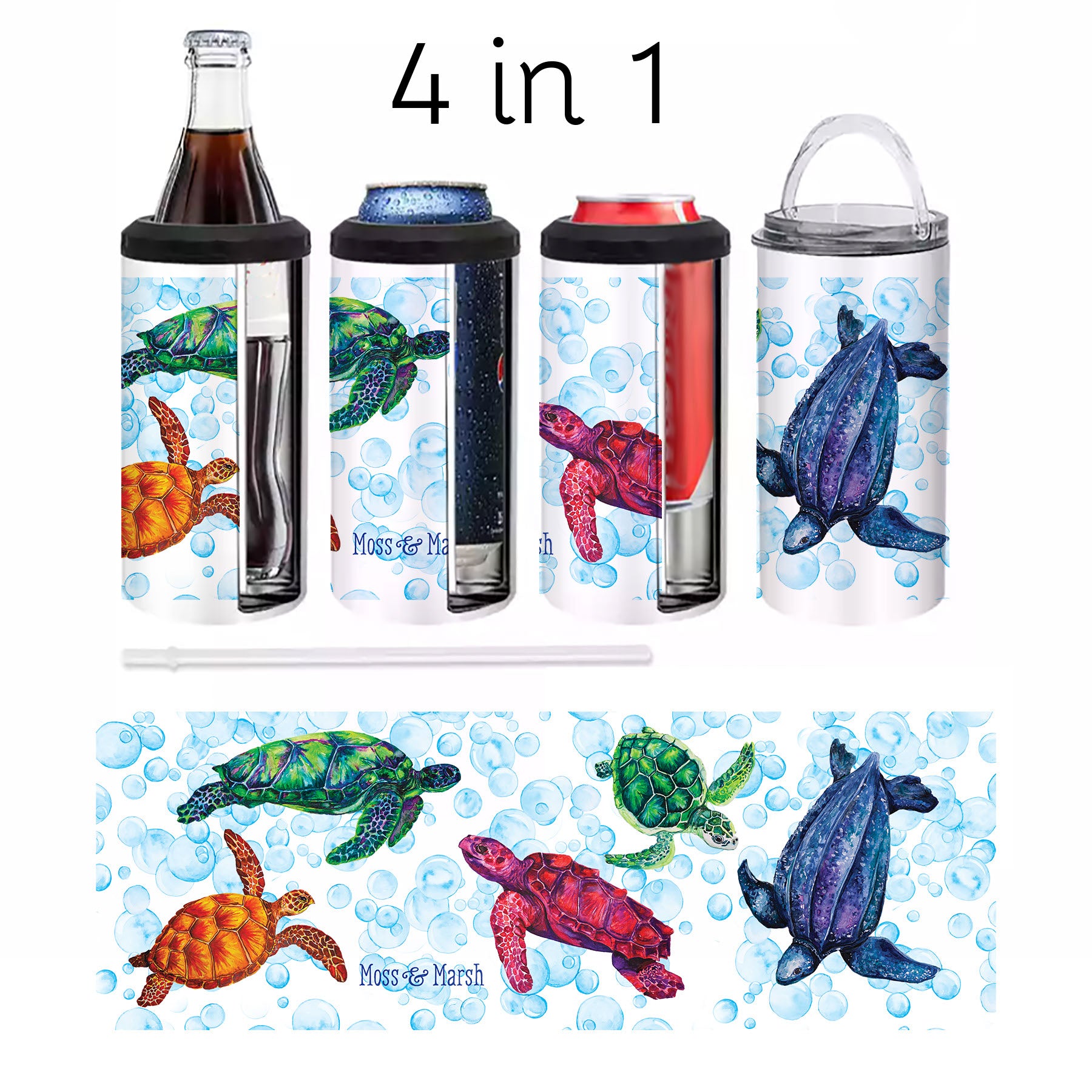 Sea Turtle Can Cooler